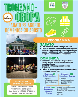 Tronzano - Oropa