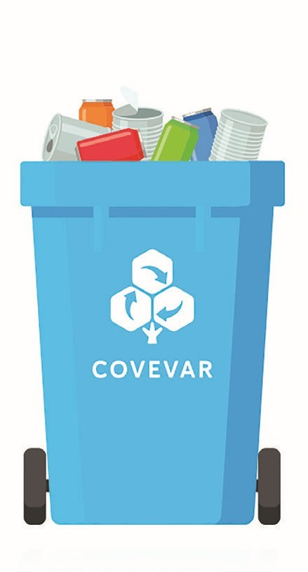 Raccolta rifiuto metallo case sparse