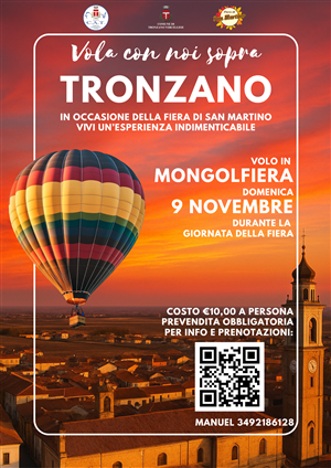 Vola con noi sopra Tronzano